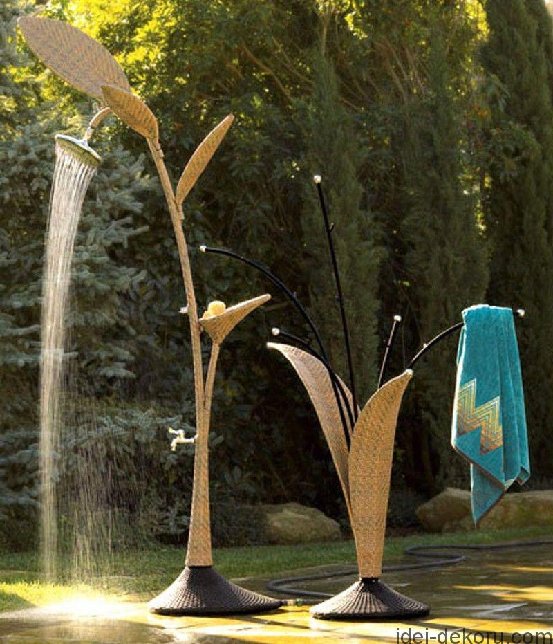 Літній душ для дачі (52 фото) Ідеї декору