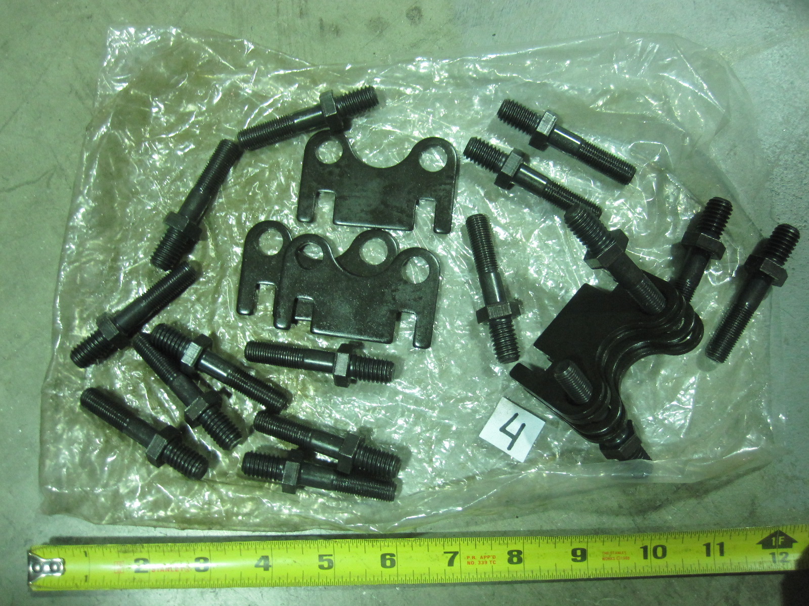 ElginFlatGuidePlatesamp38034RockerArmStudssbChevy400383