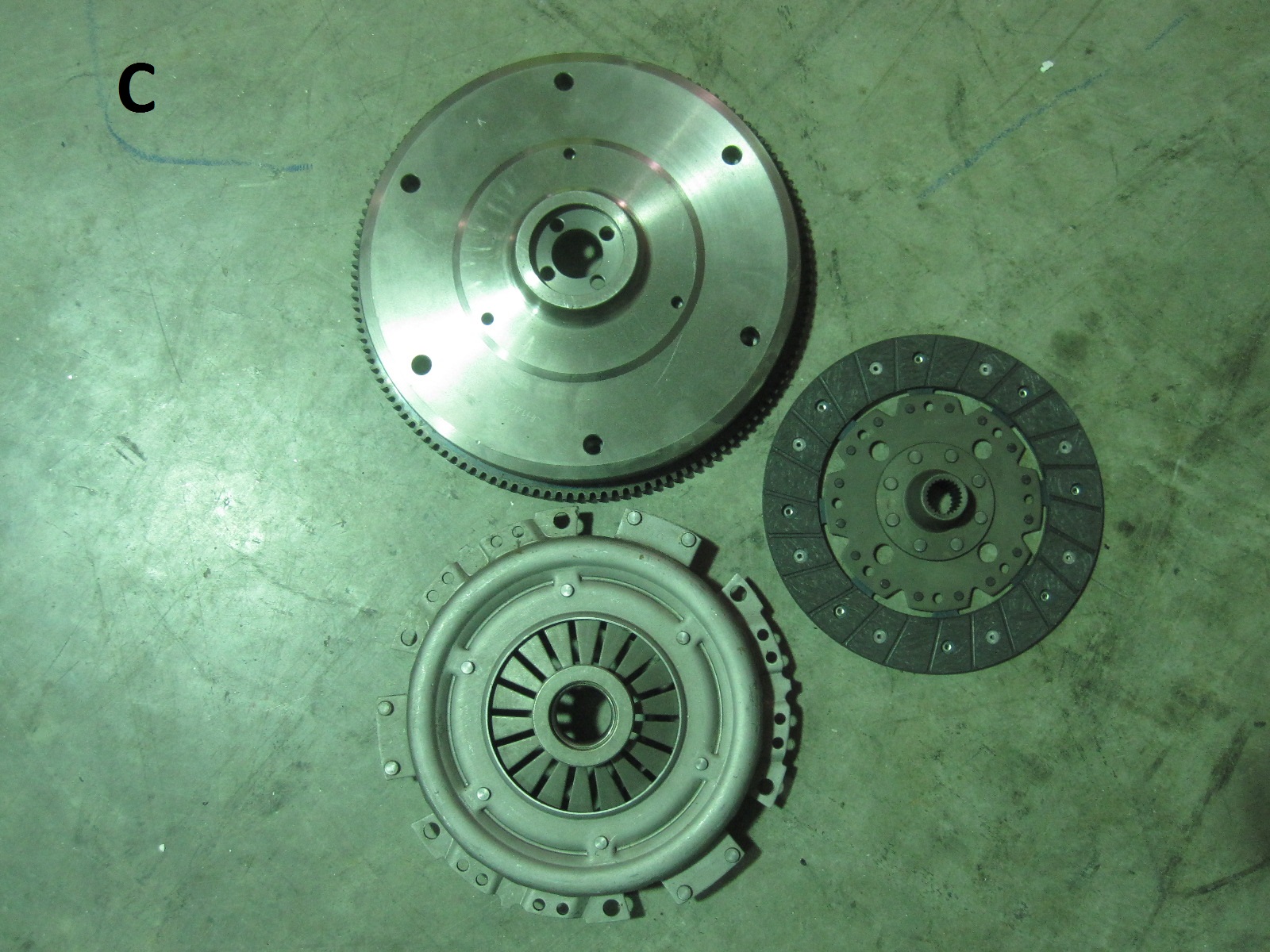VW Type 1, 2 & 3 clutch pressure plate, and flywheel for 12 volt