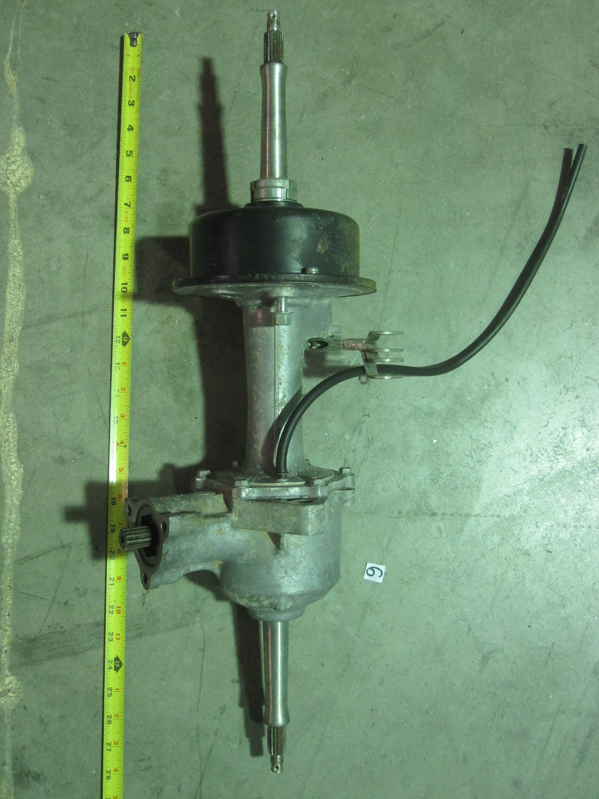 This is the rear axle assembly from a 1980s Yamaha Badger "Moto 4" quad