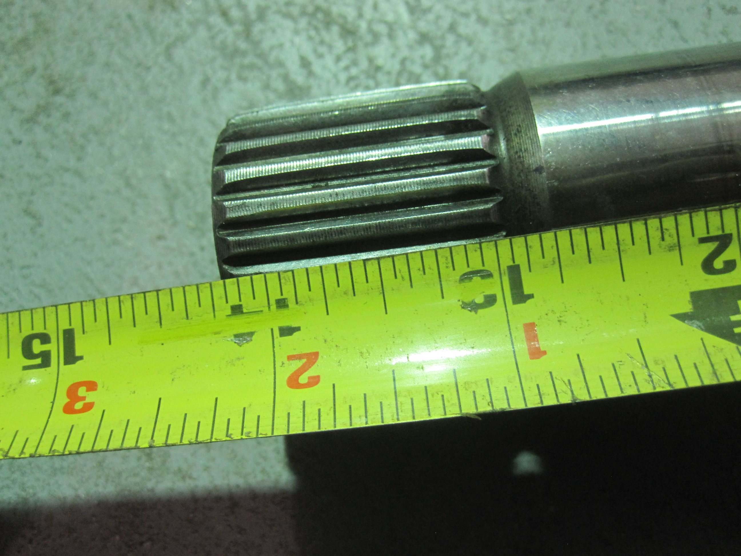 This is an output shaft from a Ford E4OD transmission. 3484 Car