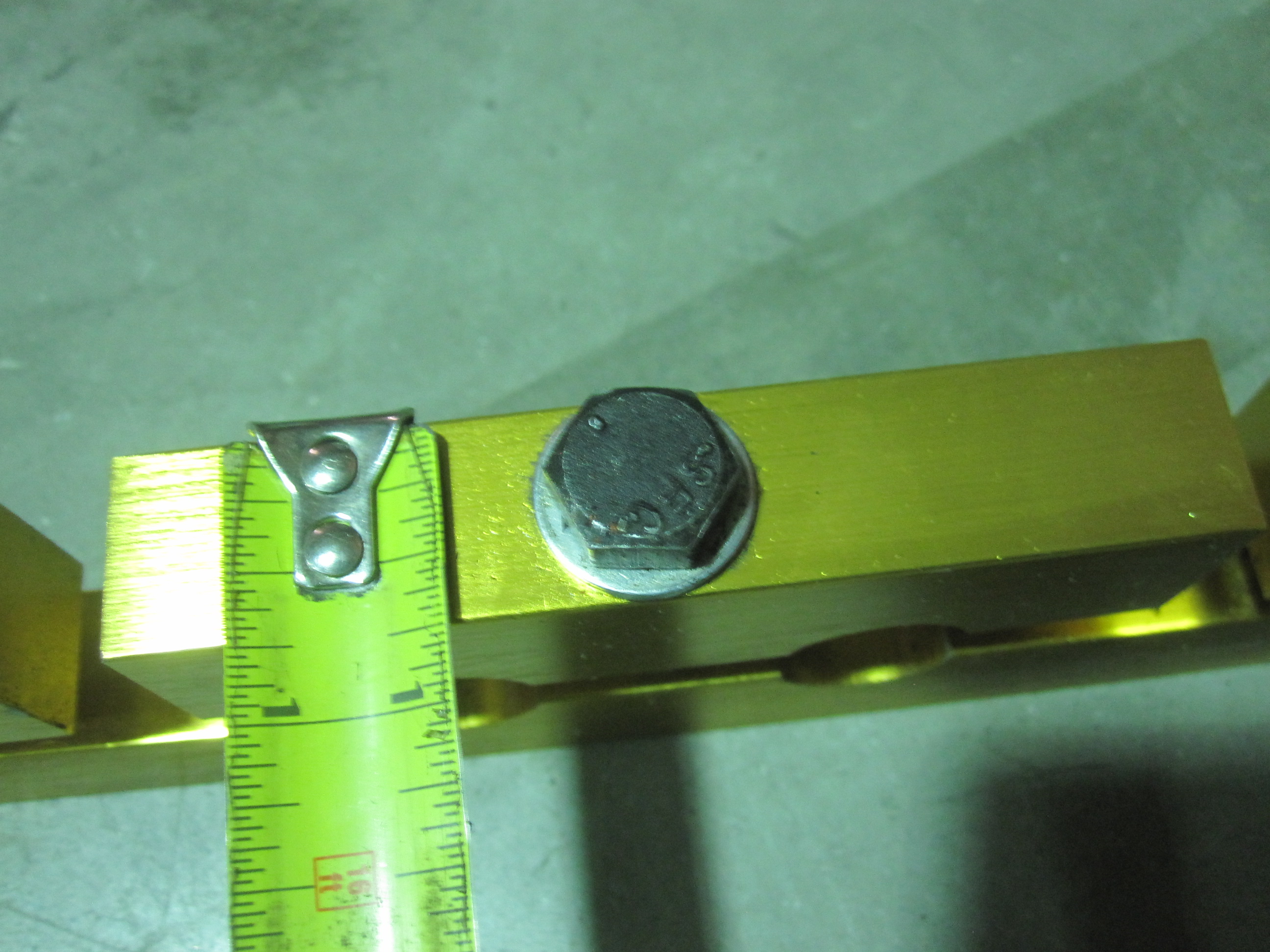 Half of small block chevy 265400 rocker arm stud girdle kit missing