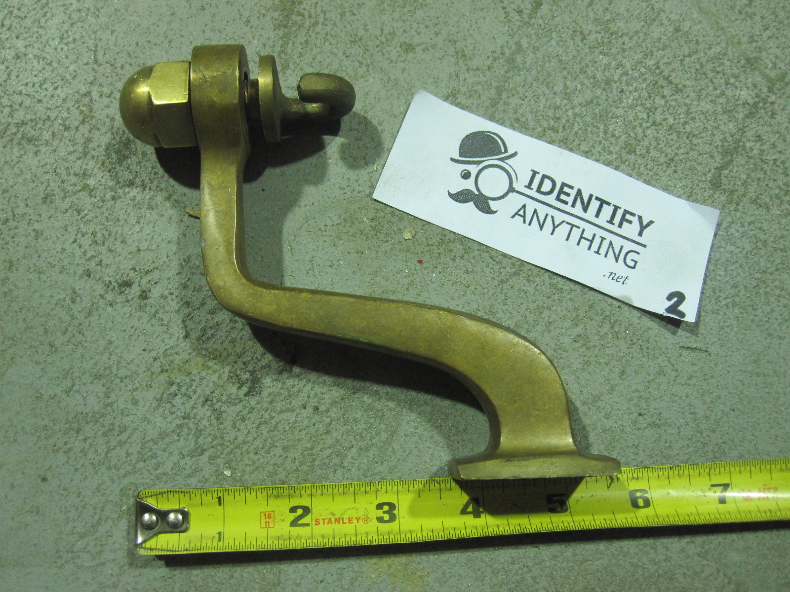 it is a mount for a brass "dinner bell" wall mount bracket 3639