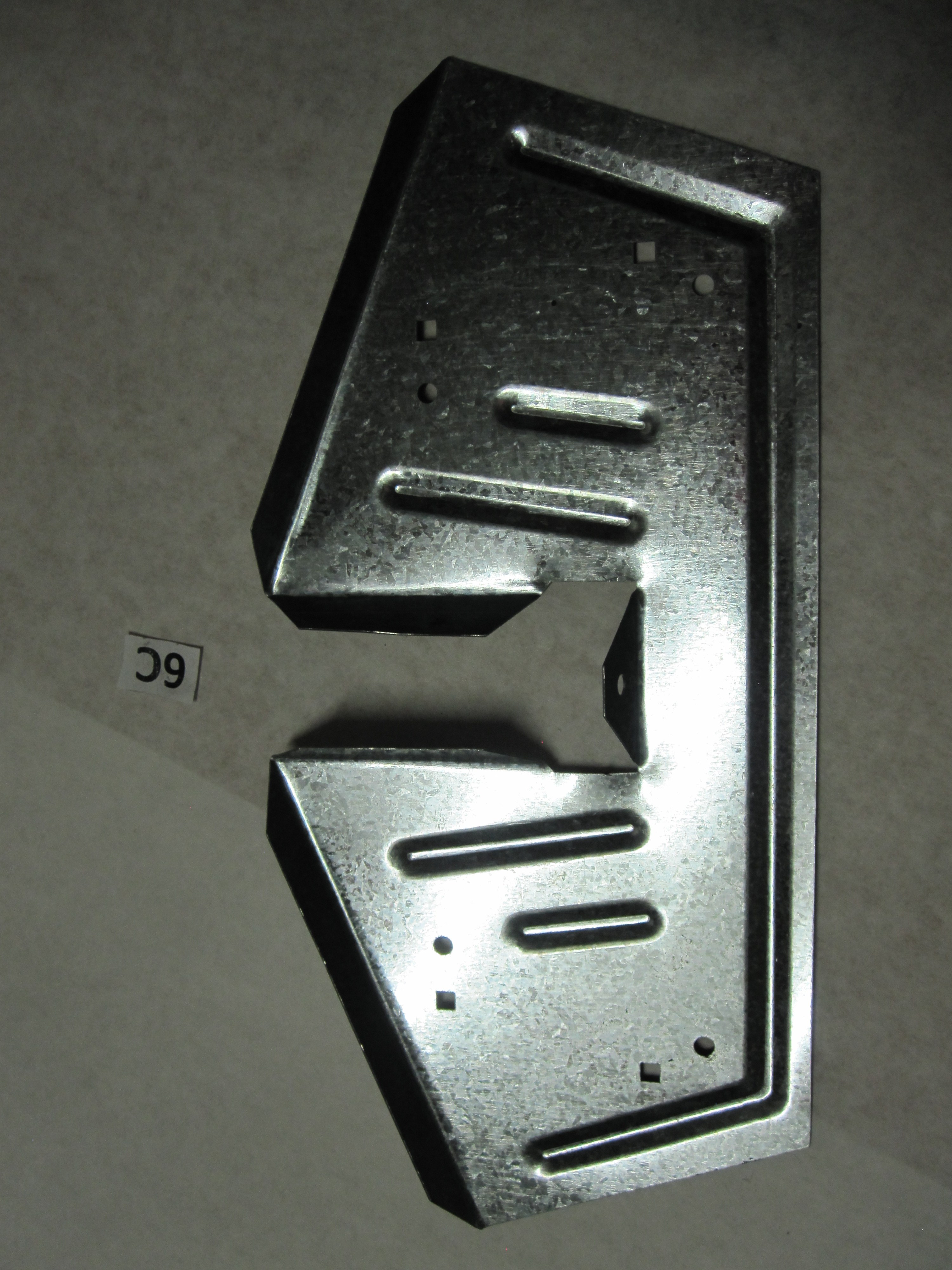 These are framing brackets for a doityourself shed kit with a barn style roof or peaked roof