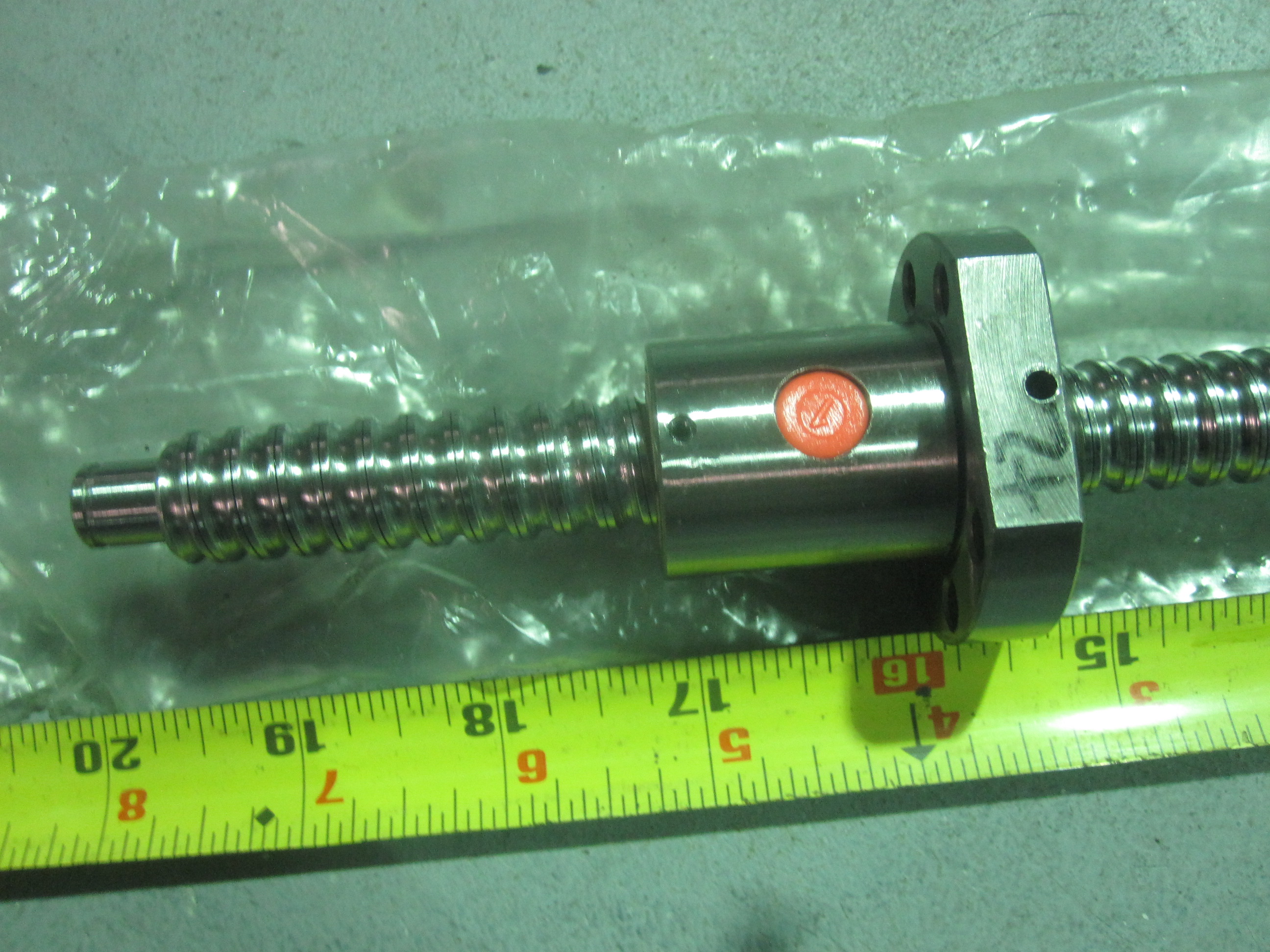This is a ball screw premachined for end supports. They are universal