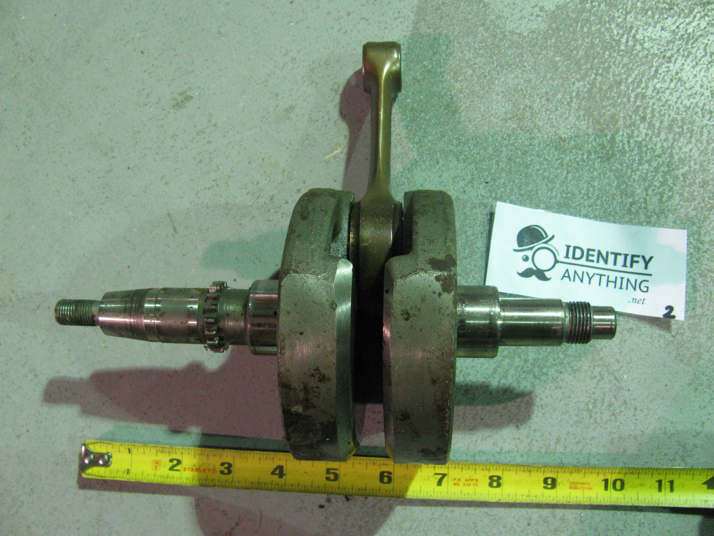 This is a special made racing crankshaft for a Honda TRX450R quad. The