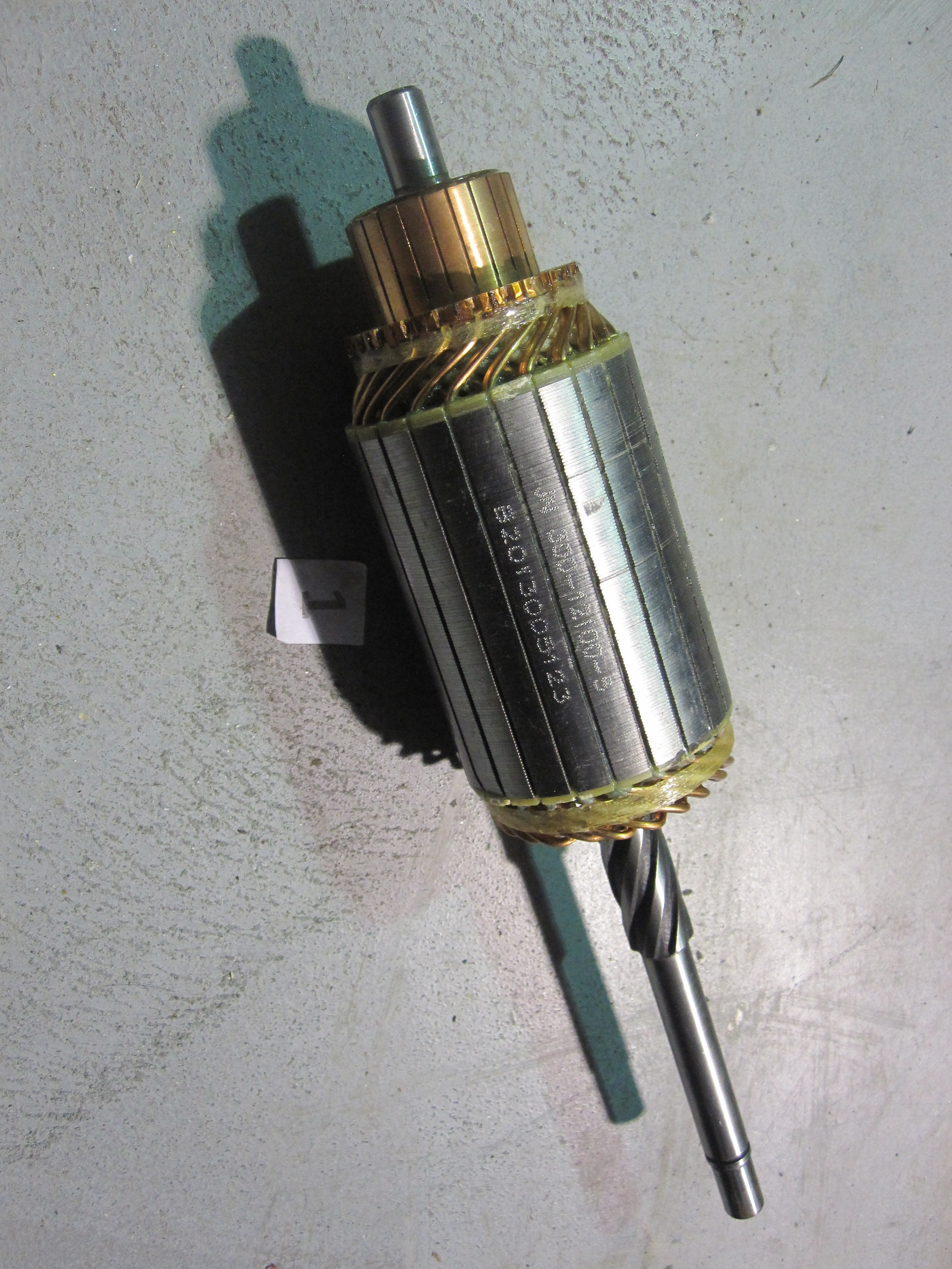 It is from an automobile starter motor based on the helical machining