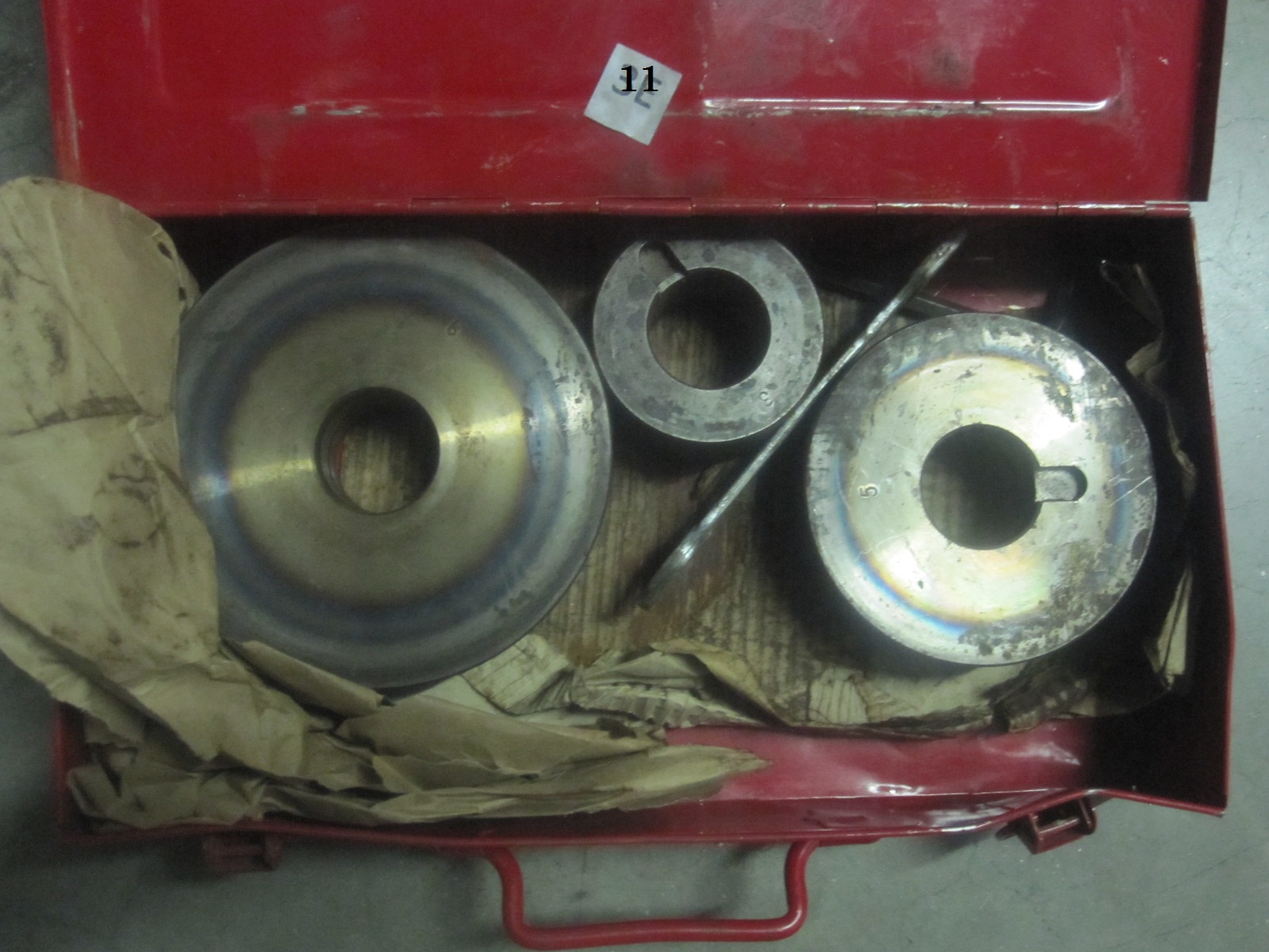 They are rollers for a Multiquip MB25A rebar bender. The 3, 4 and 6