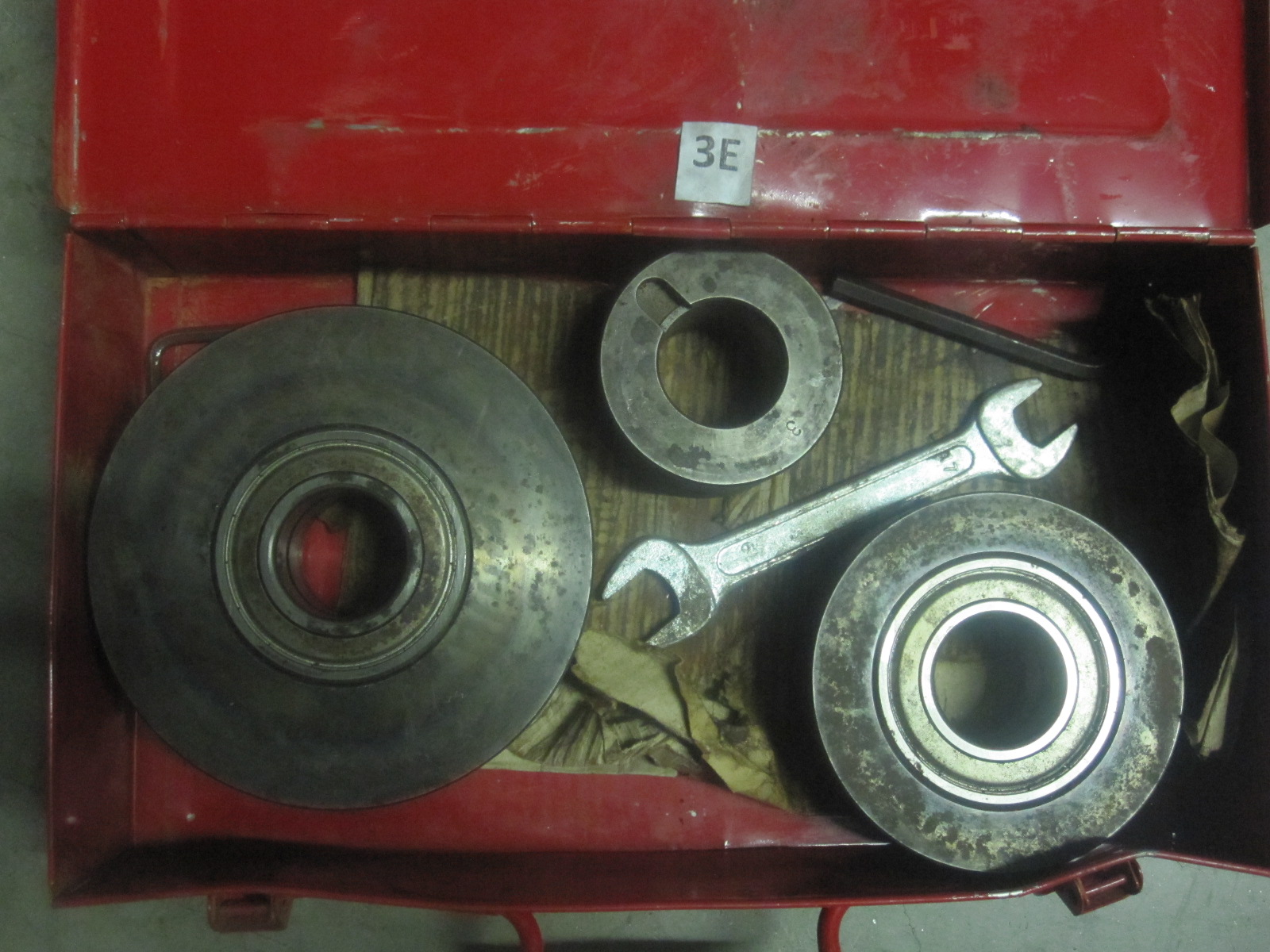 They are rollers for a Multiquip MB25A rebar bender. The 3, 4 and 6