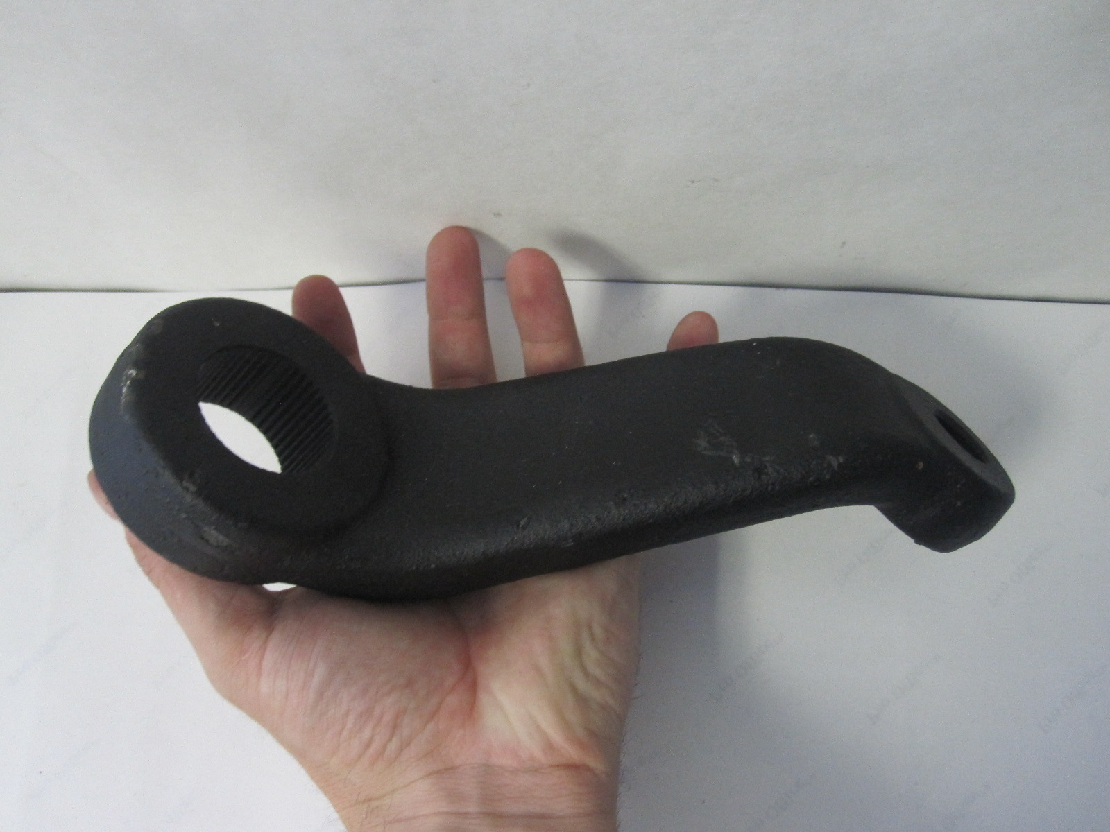 This is a dropped pitman arm. Used on 4x4 trucks and Jeeps to correct
