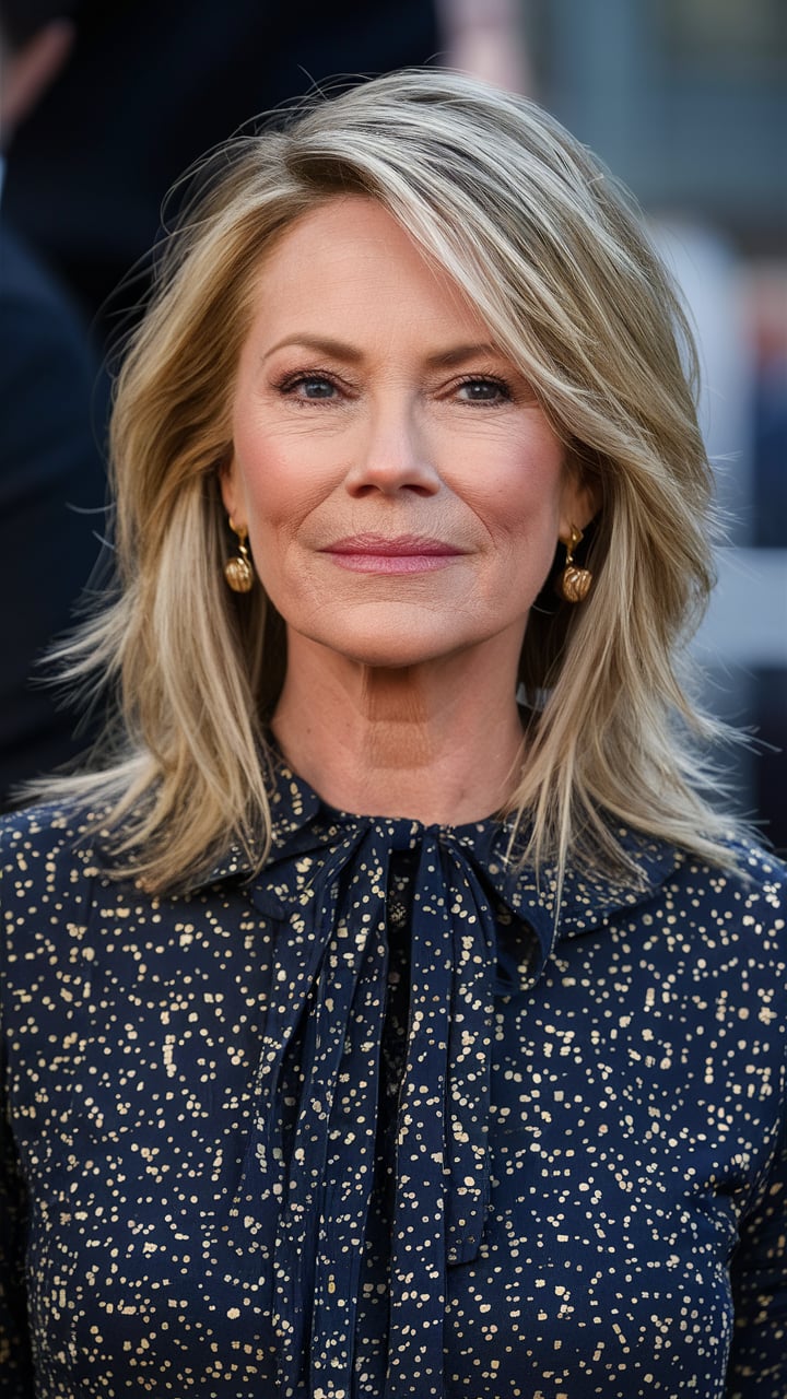 Medium Long Hairstyles over 60 Woman 35 Classy Picks