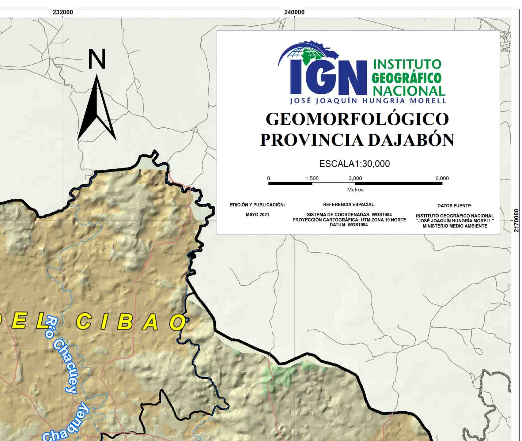 Dajabón Province Geomorphological Map Spatial Data Infrastructure of
