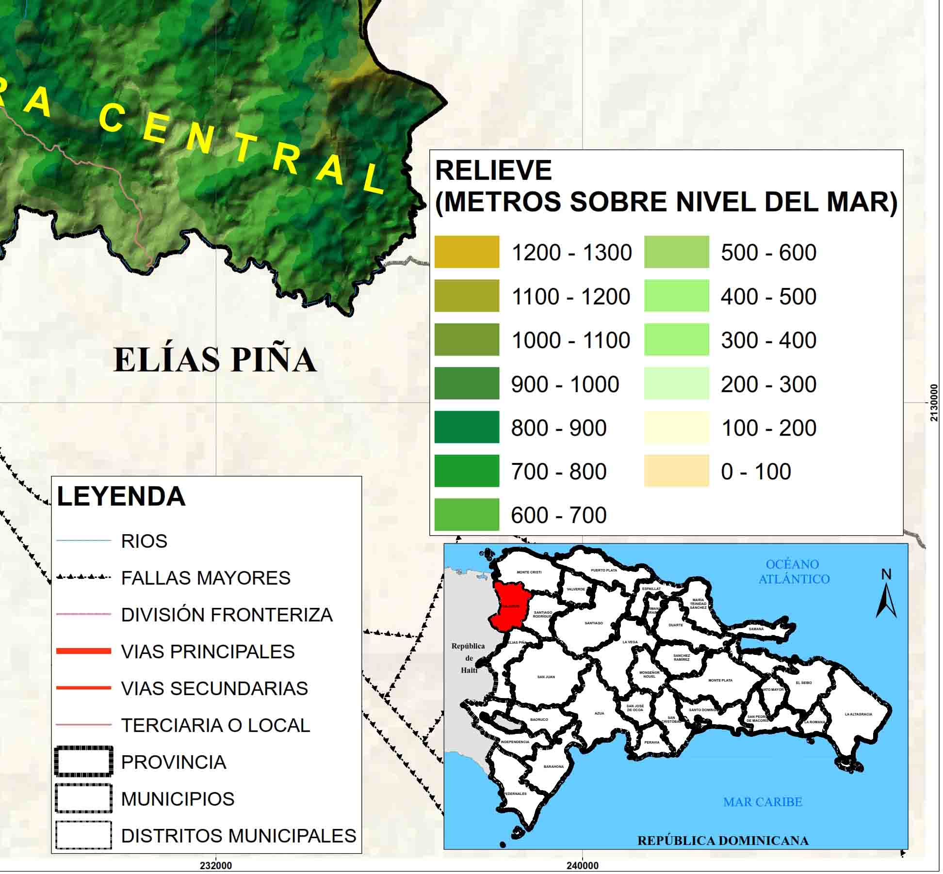 Dajabón Province Geomorphological Map Spatial Data Infrastructure of