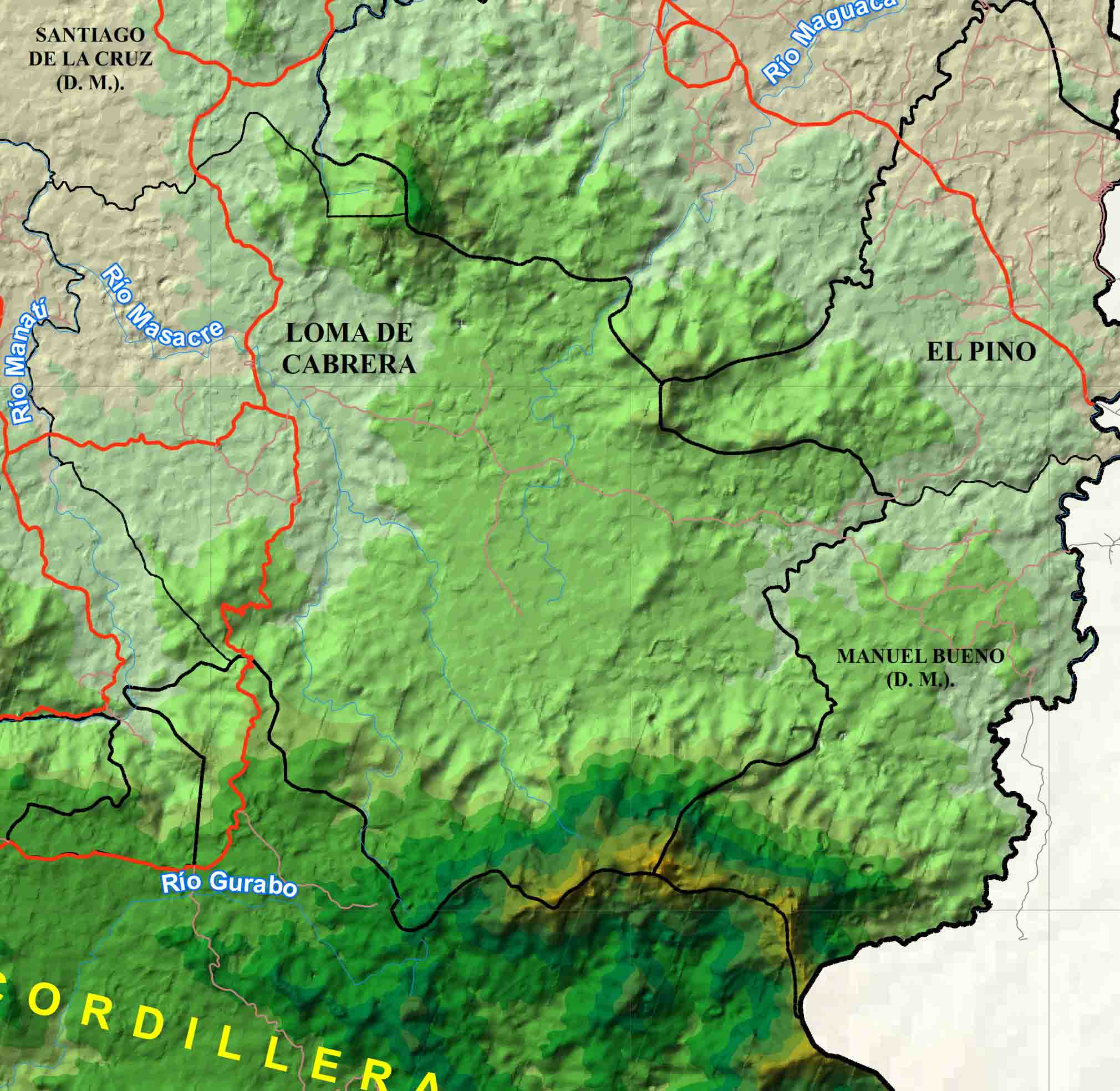 Dajabón Province Geomorphological Map Spatial Data Infrastructure of