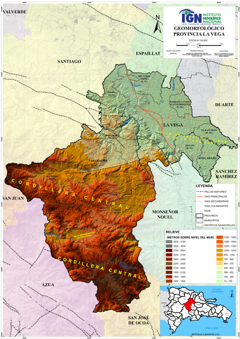 Mapa De La Vega Republica Dominicana