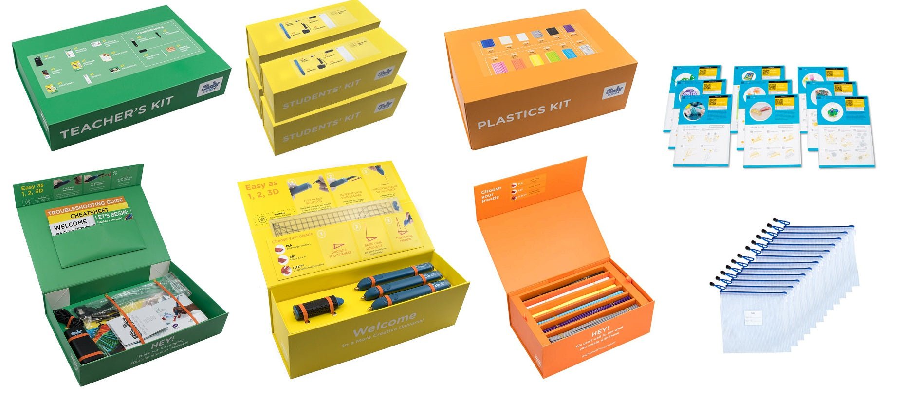 3Doodler 3D Printing Pens Create Learning Packs (12 pens) - iDesign 365