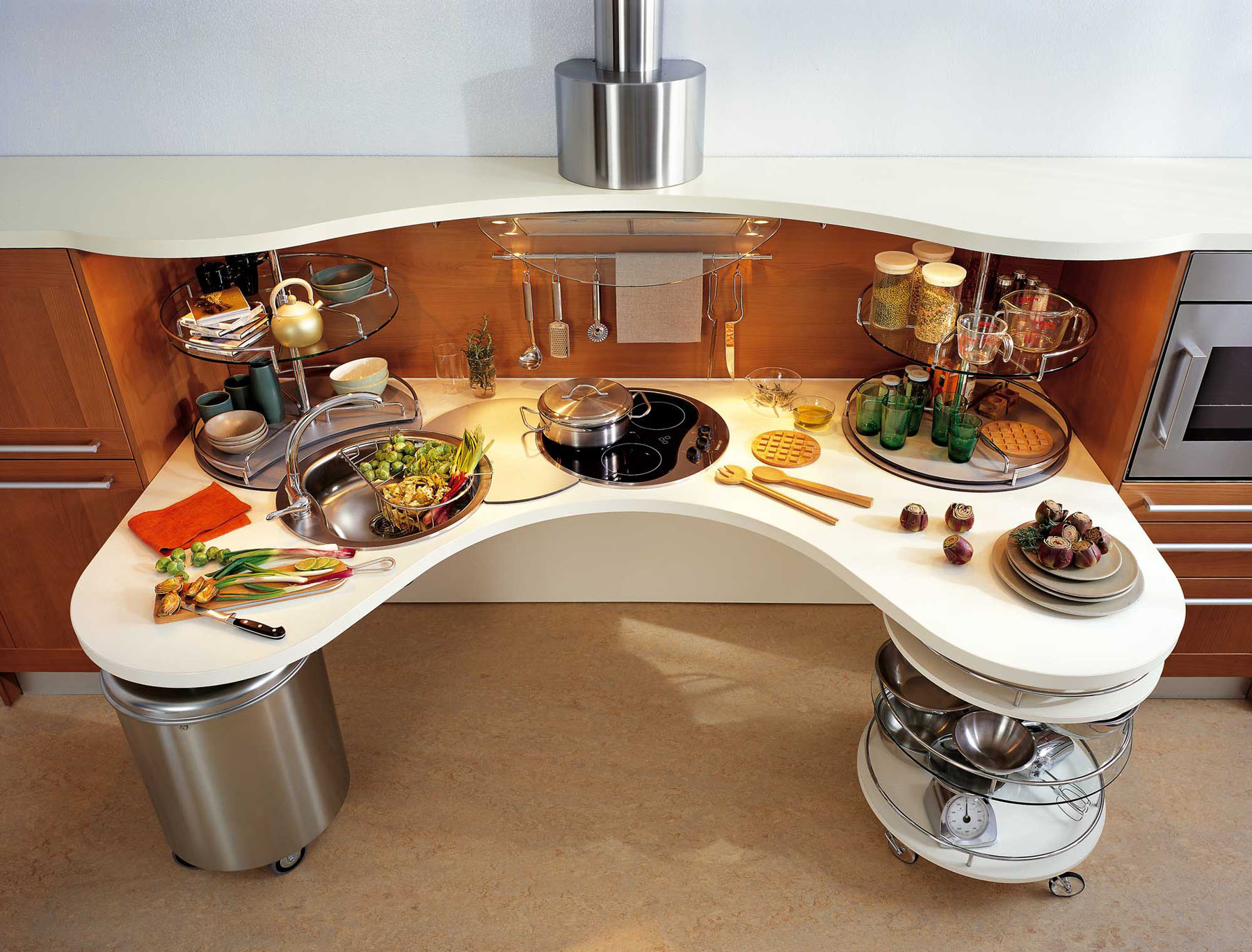Ergonomic Italian Kitchen Design Suitable For Wheelchair Users