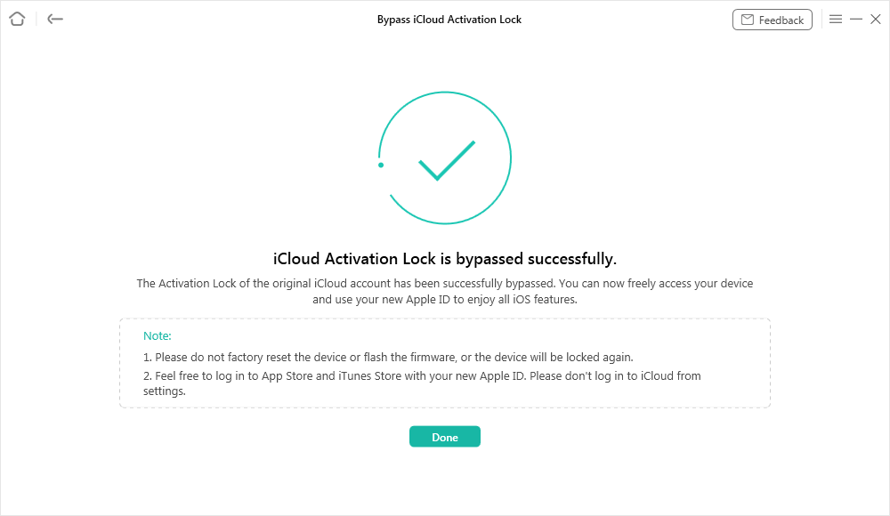 iCloud Bypass successful on iOS 26 with AnyUnlock