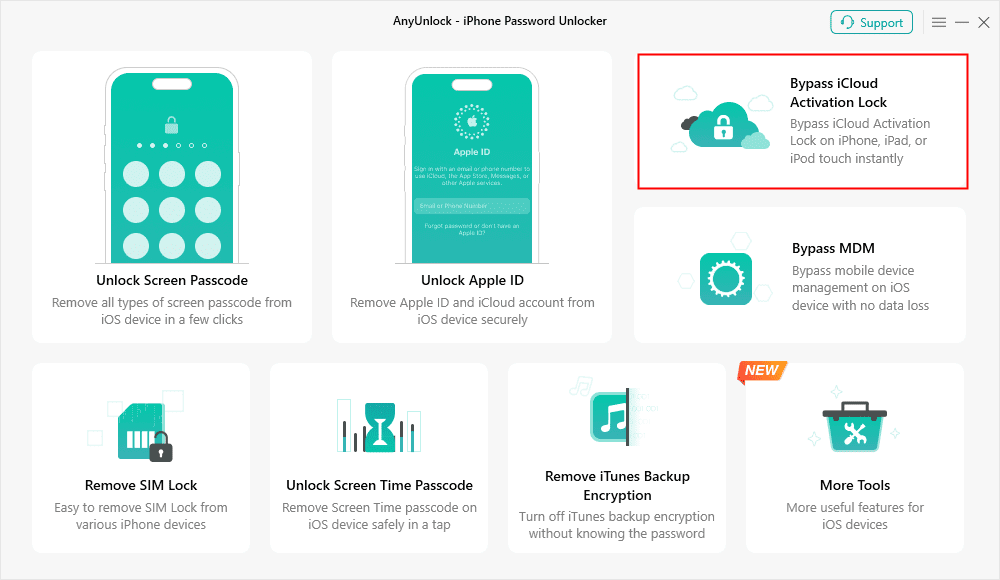 Jailbreak your iCloud locked iPhone with AnyUnlock