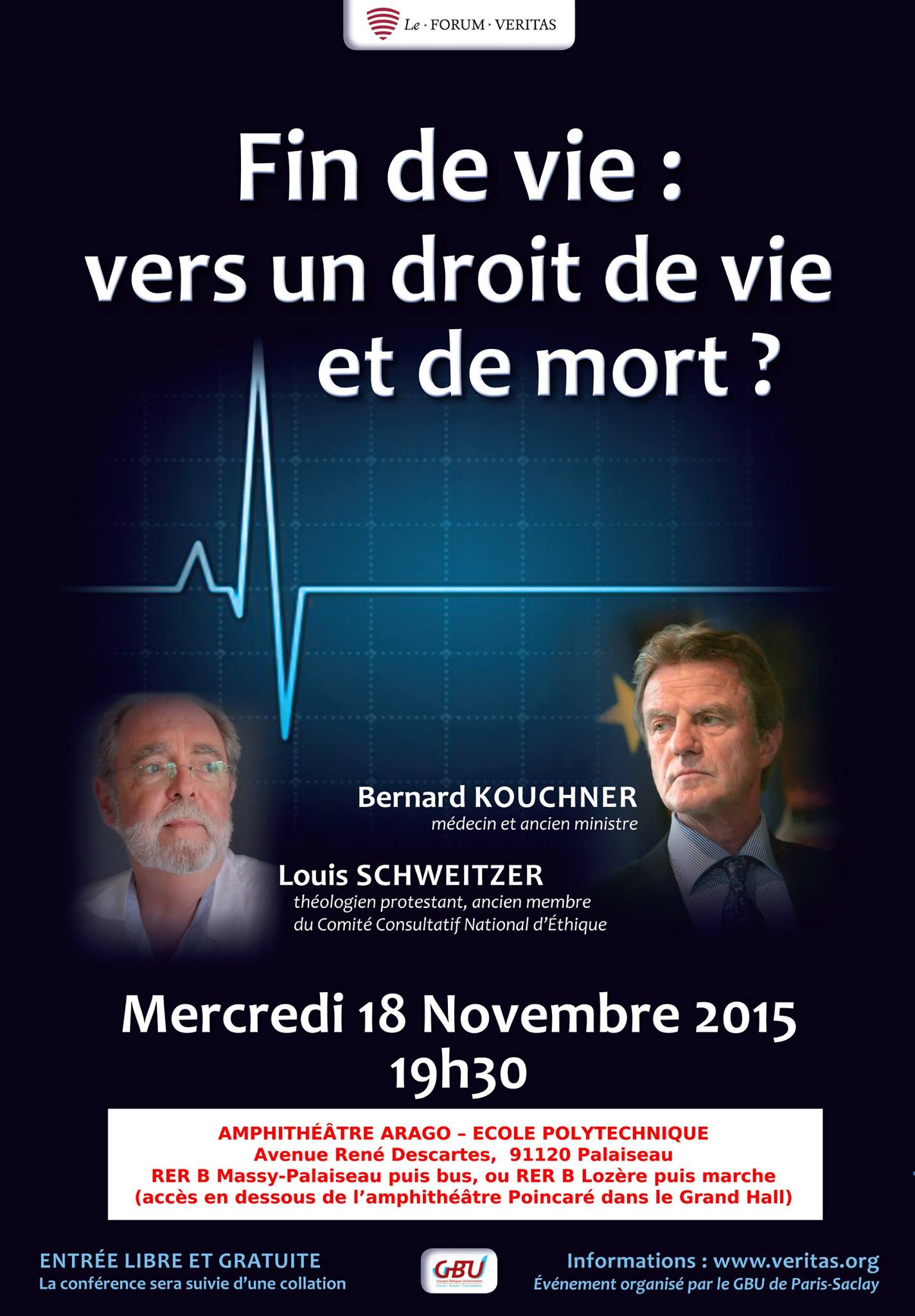 Conférencedébat Fin de vie vers un droit de vie et de mort ? GBU