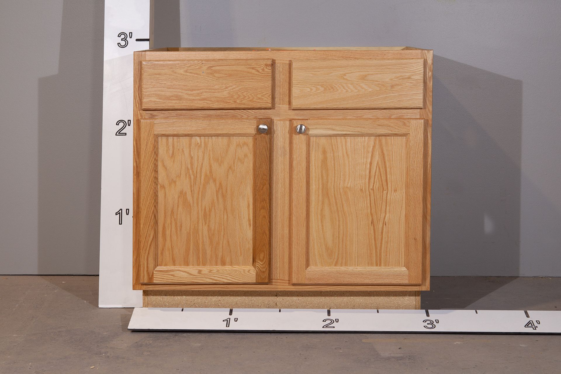 K.005 36" Natural Oak, Kitchen Base Unit IDF Studio Scenery