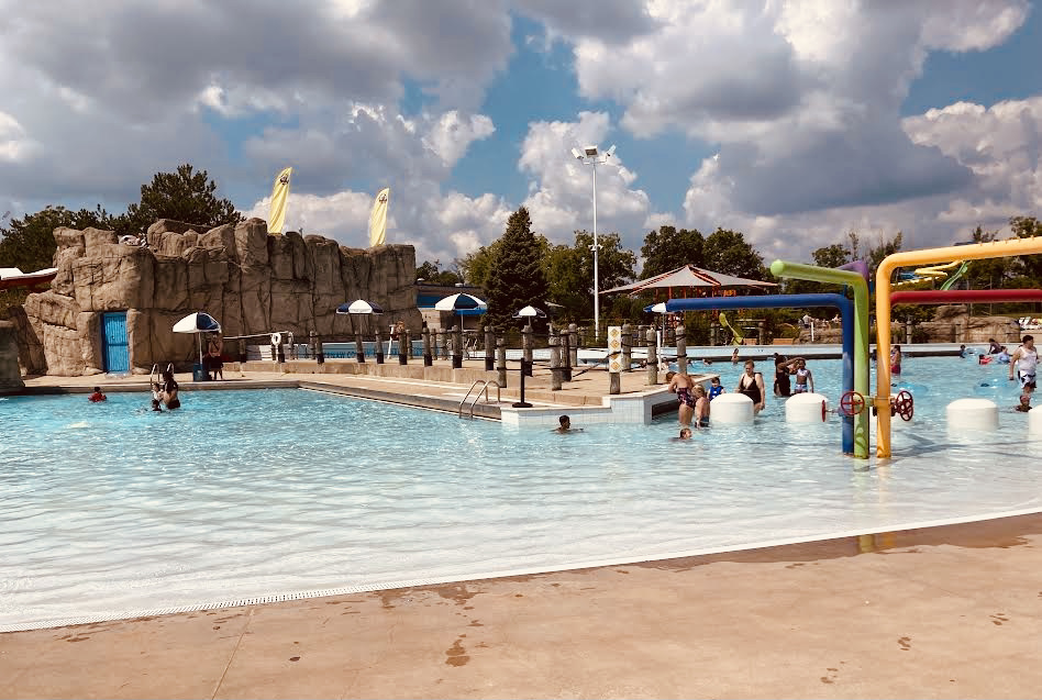 water park I didn't have my glasses on....