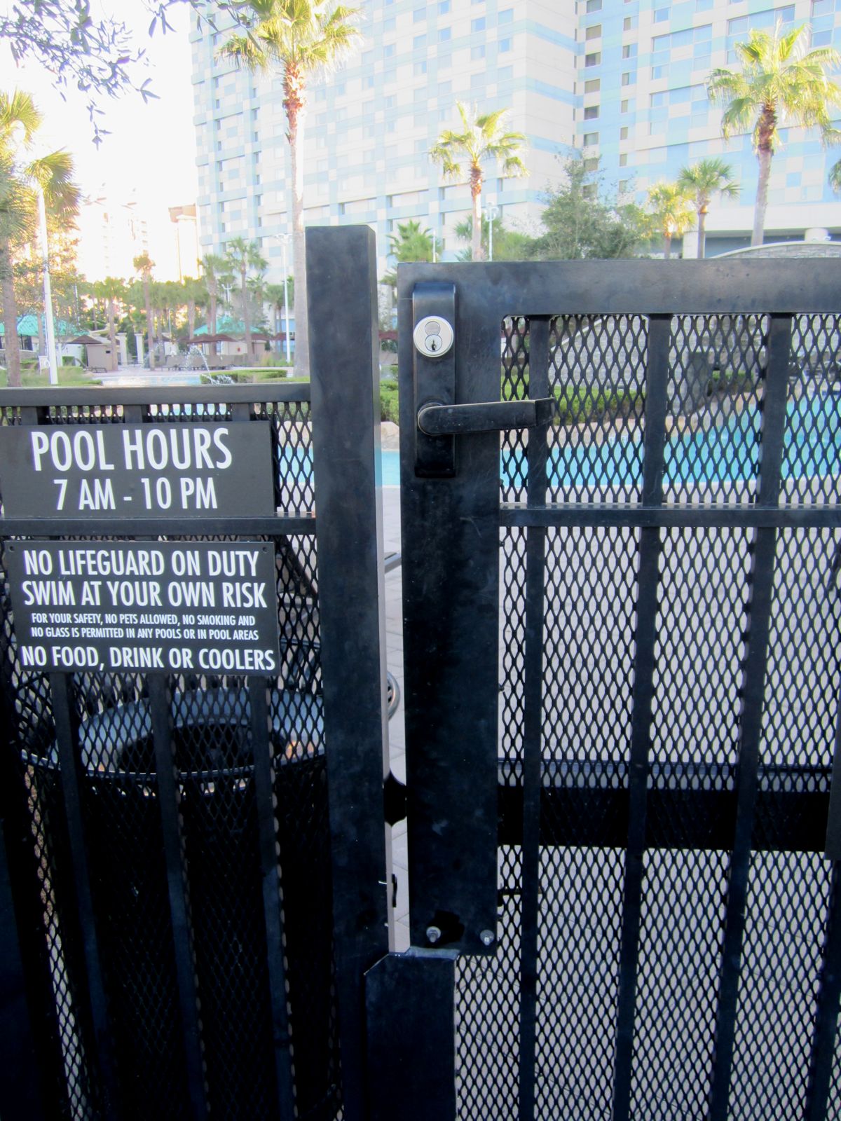 Exterior Gate Panic Bar. pedestrian swing gates security gates by