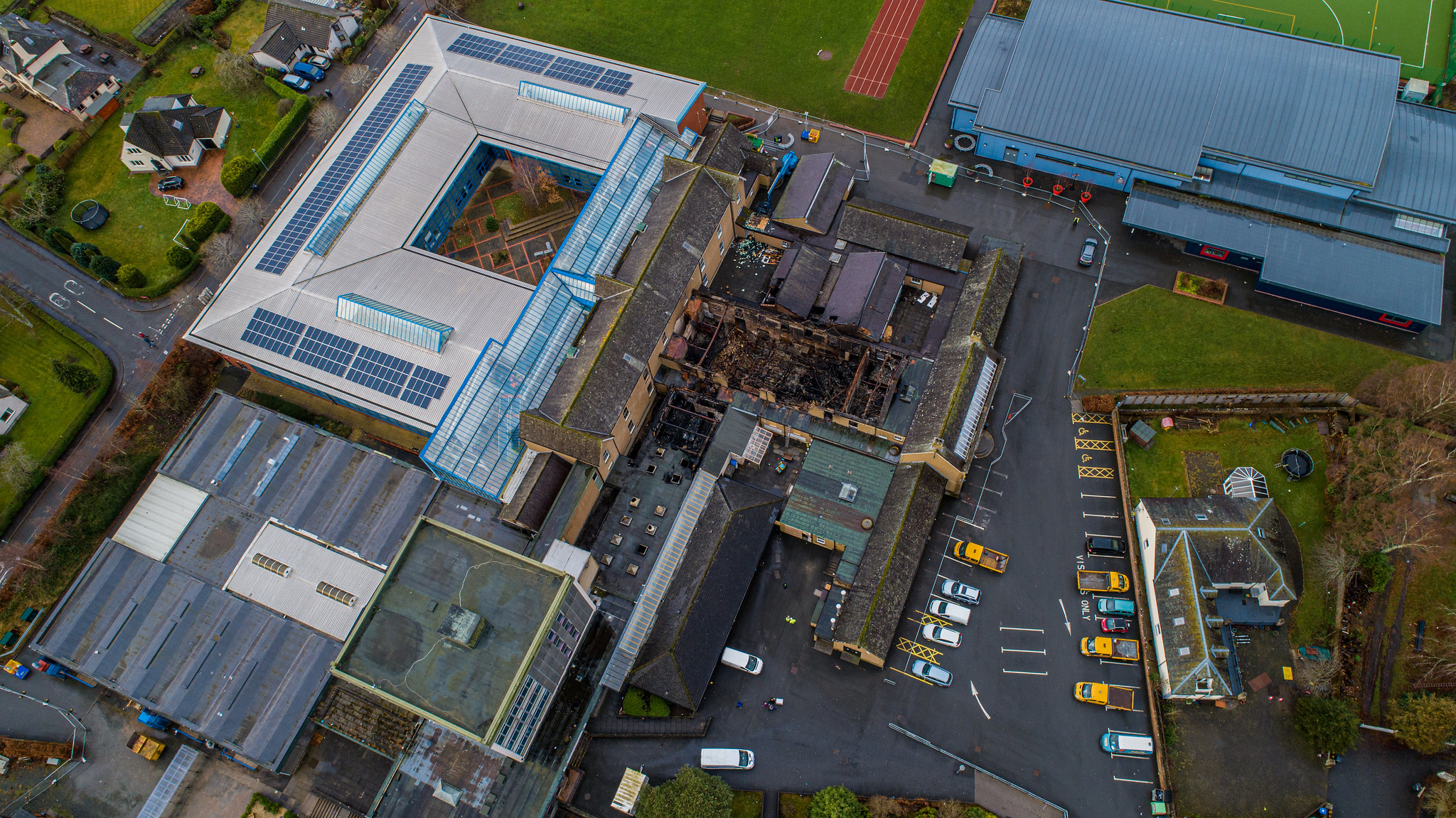 Peebles High School Hero teacher had to 'batter down' fire escape door