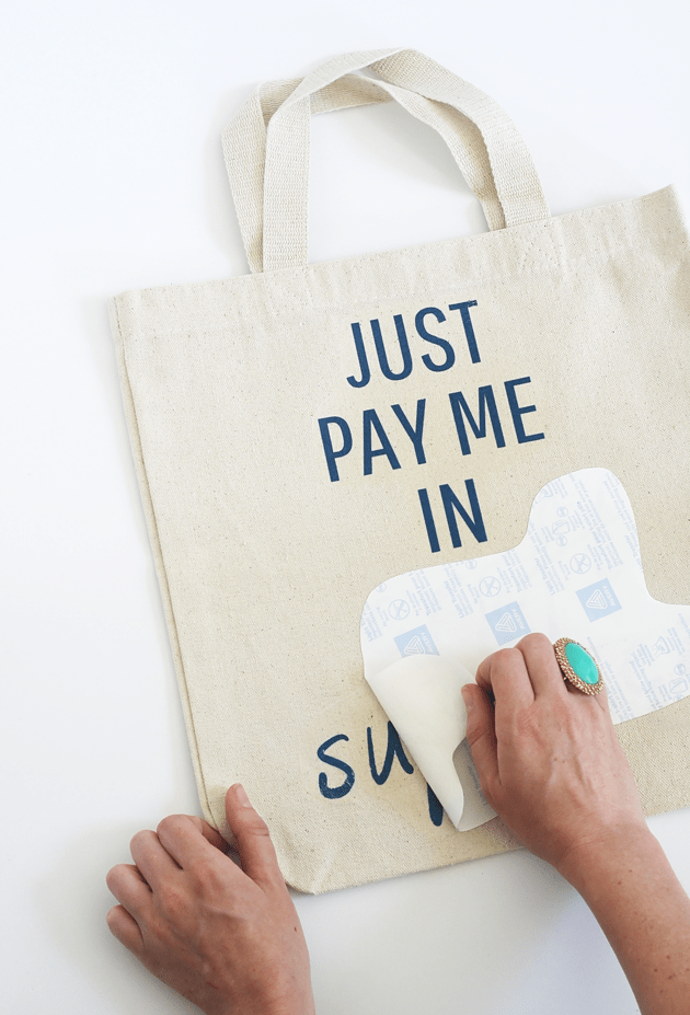 Just Pay Me in Craft Supplies DIY Ironon Tote Idle Hands Awake