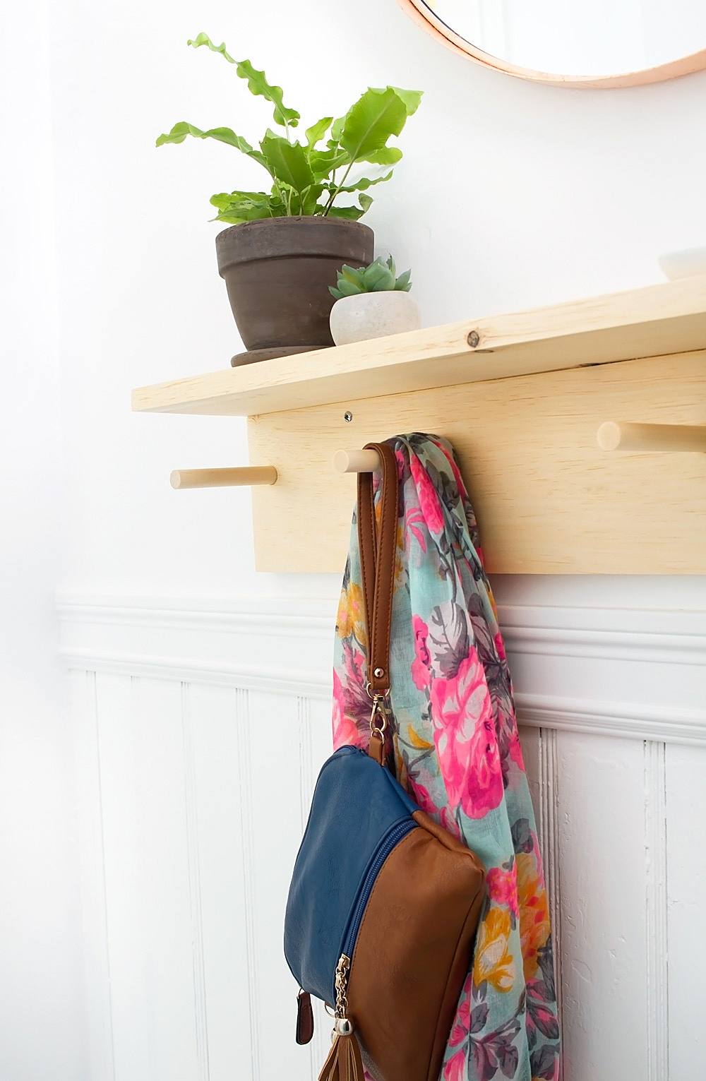 Minimal DIY Entryway Coat Rack Idle Hands Awake