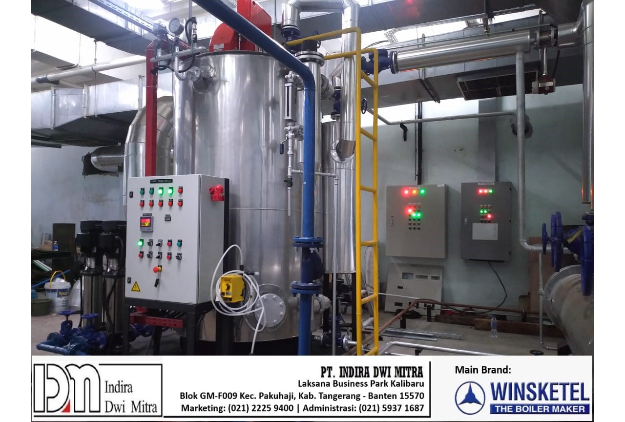 Efisiensi Mesin Ketel uap Model Vertical IDMBoiler