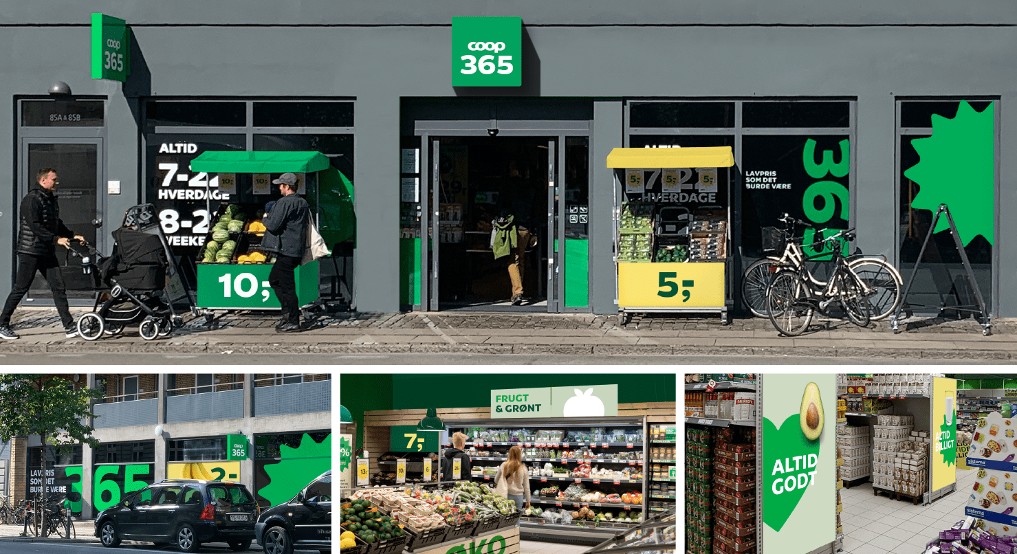 Visual identity for Coop 365 visual identity IDna Group