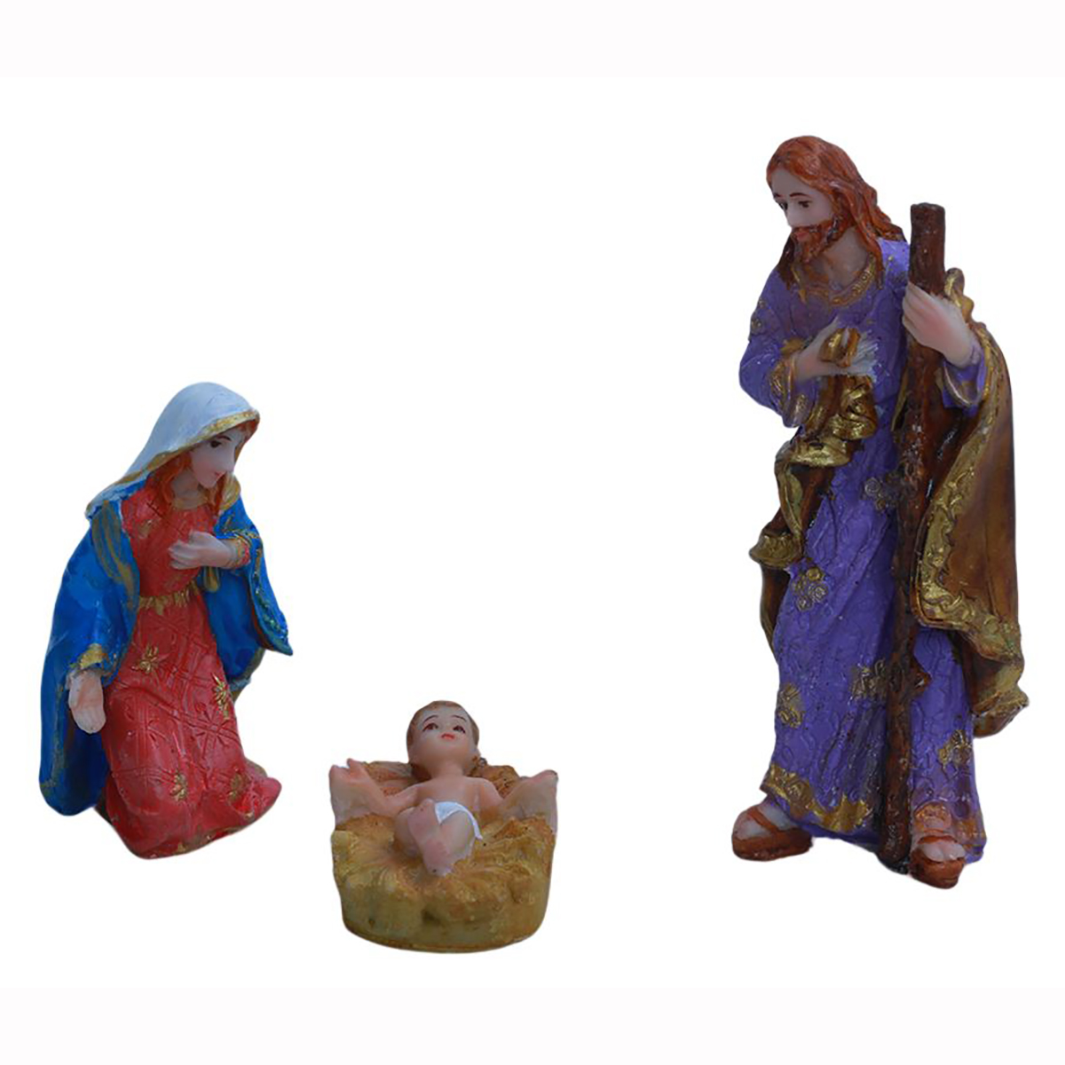 crib set for christmas Nativity set 5Inch 3piece Idolmaker