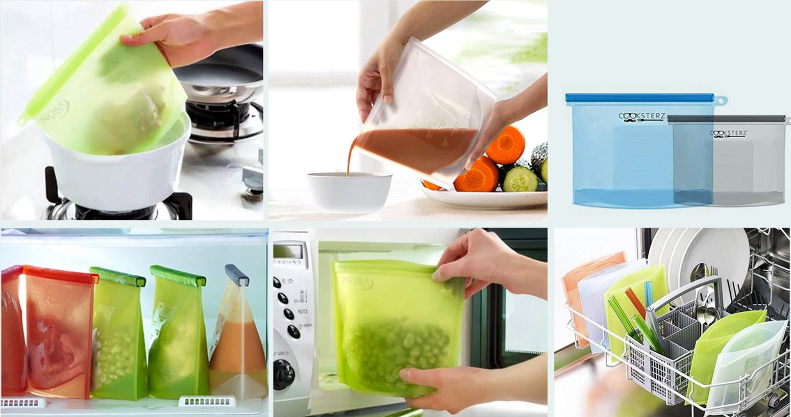 Zippy Silicon Food Storage Products