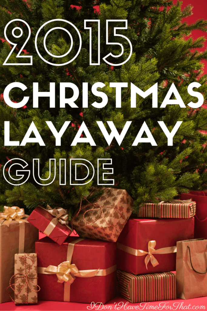 What stores are doing layaway during the 2022 holiday shopping.