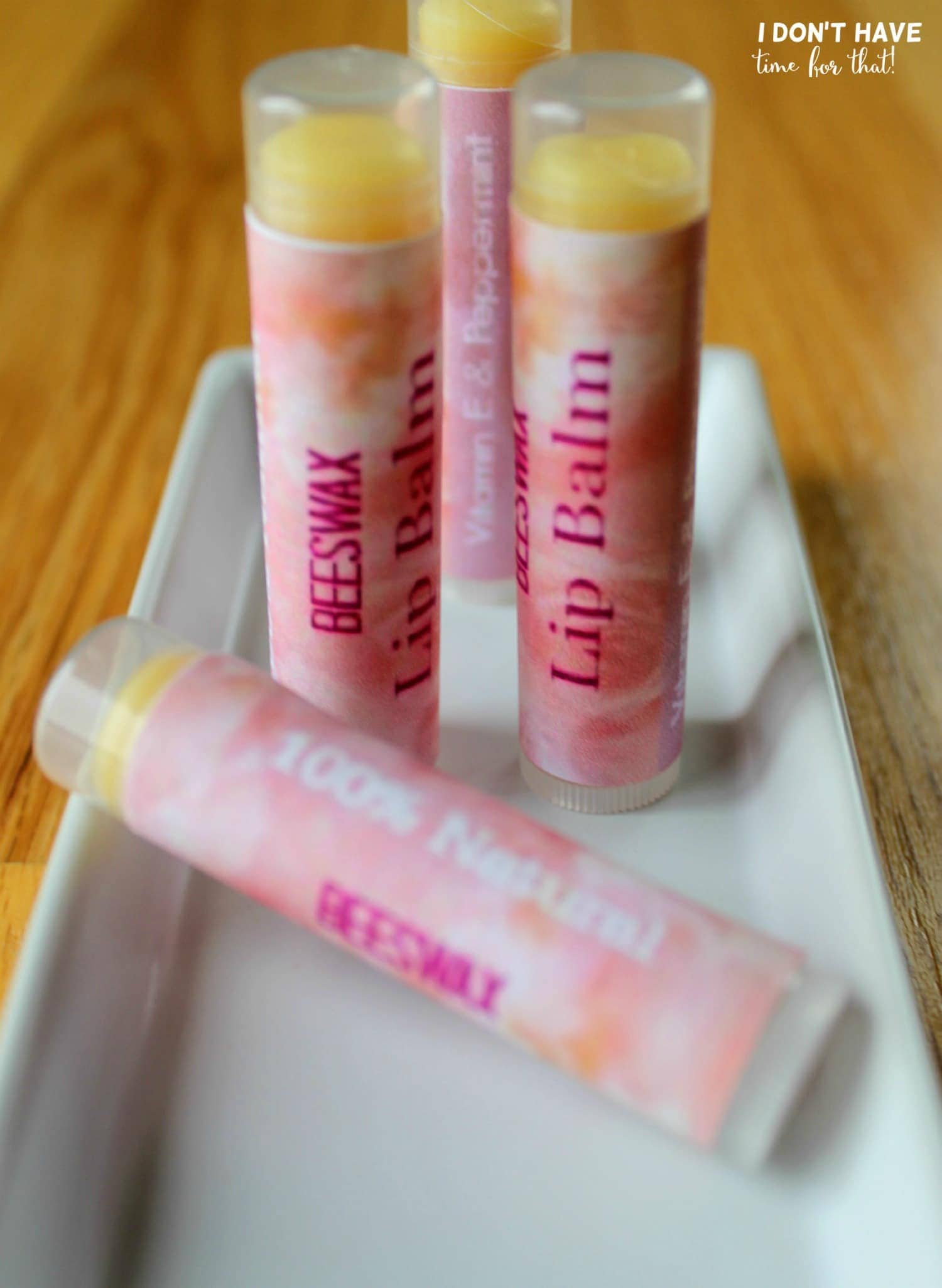 DIY Burt's Bees Peppermint Lip Balm I Don't Have Time For That!