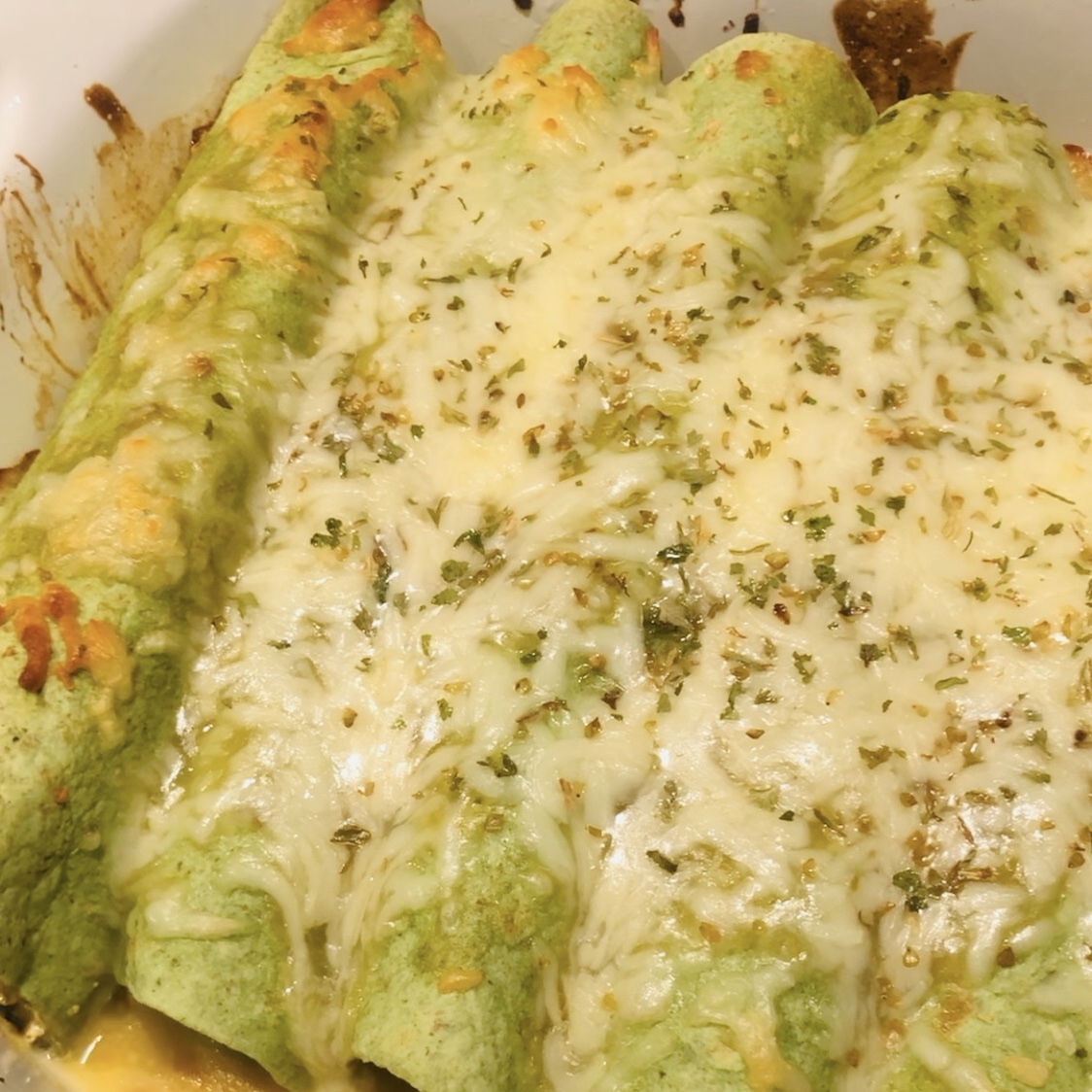Low Carb Spinach & Cheese Enchiladas I Dream of Me