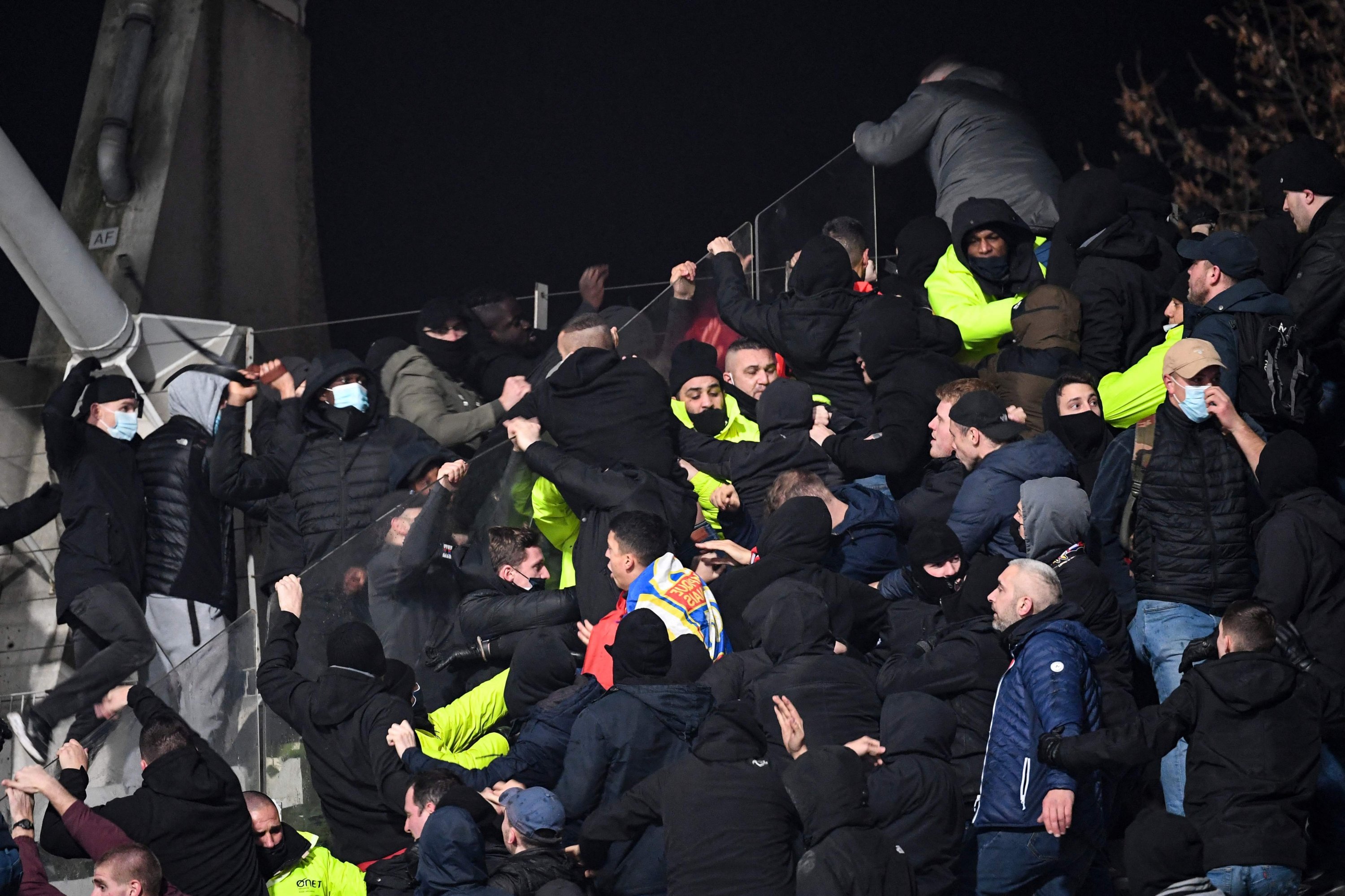 Lyon, Paris FC thrown out of French Cup, fined over fan