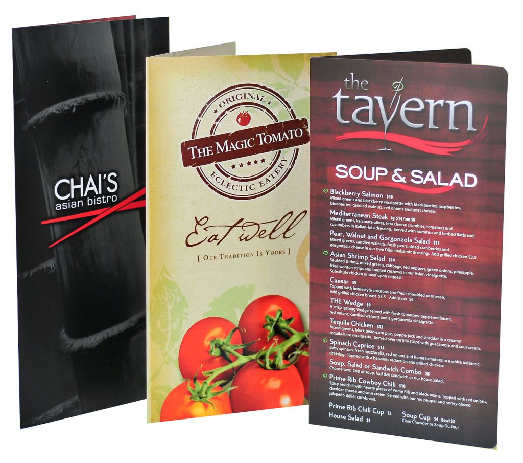 Plastic Menus, Custom Menu Printing Suncoast ID Source