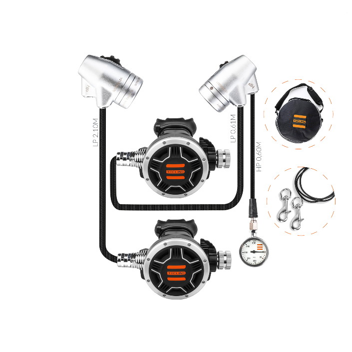 V 2 Ice Dir Set (2 x Reg + SPG & HP Hose) Customize Hoses Length