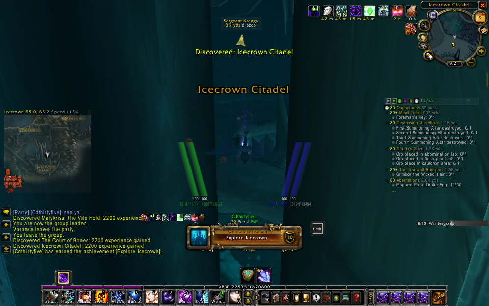 Explore Icecrown Id Tank That