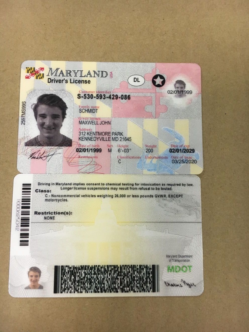 Maryland Fake ID Buy Scannable Fake IDs IDTop