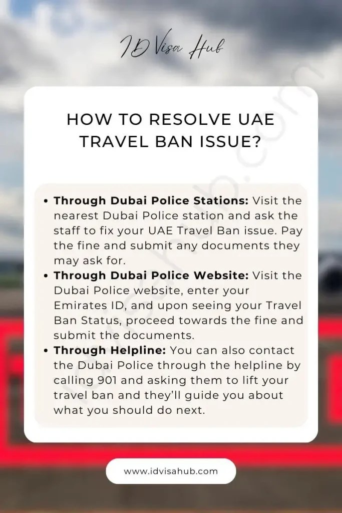 How to Check Travel Ban in UAE? Check UAE Travel Ban Status