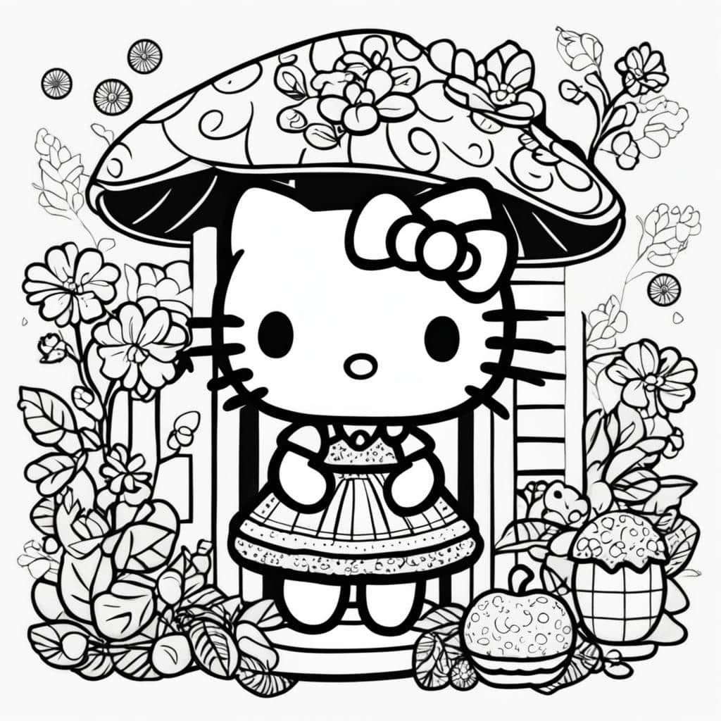 Hello Kitty Coloring Page Creator Custom Coloring Pages