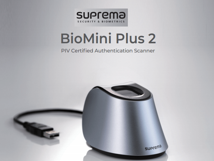Suprema BioMini Plus 2 - PIV Certified Authentication Scanner - IDZONE