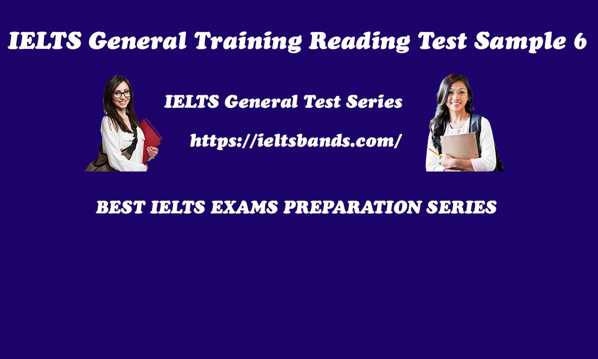 General Training Reading section 1 practice Take IELTS