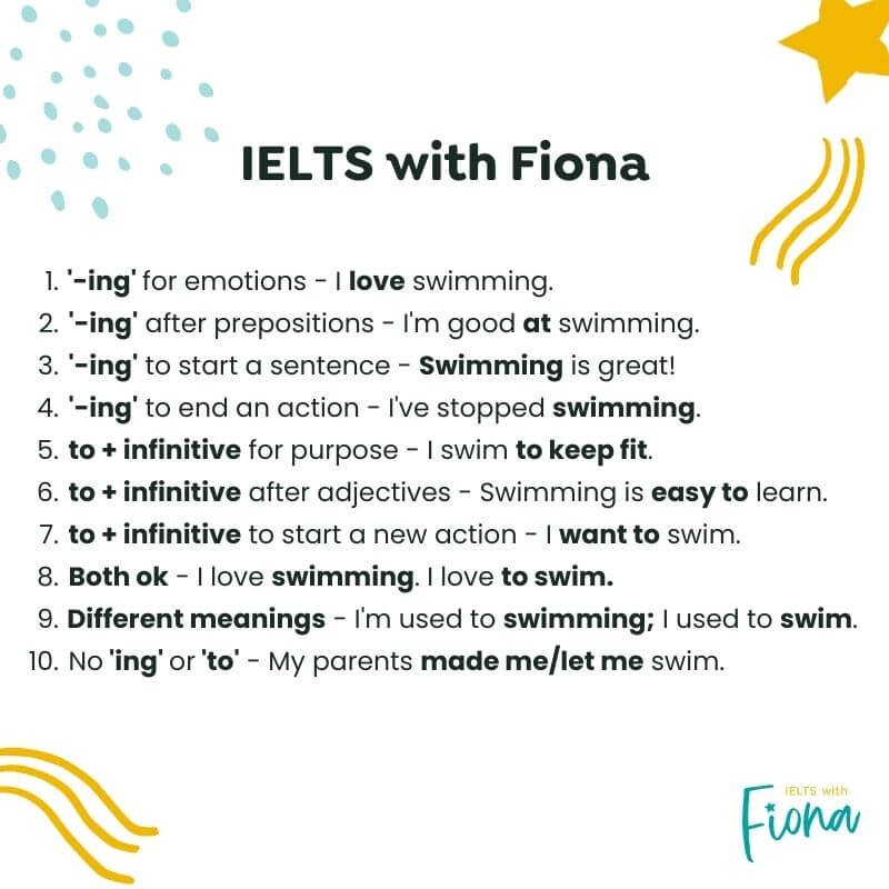 ing or infinitive 10 simple rules and how to learn them