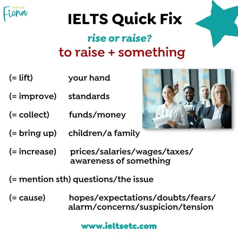 How to use rise and raise