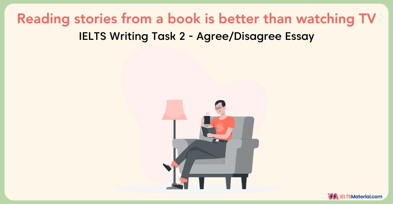 Reading stories from a book is better than watching TV Sample Essay