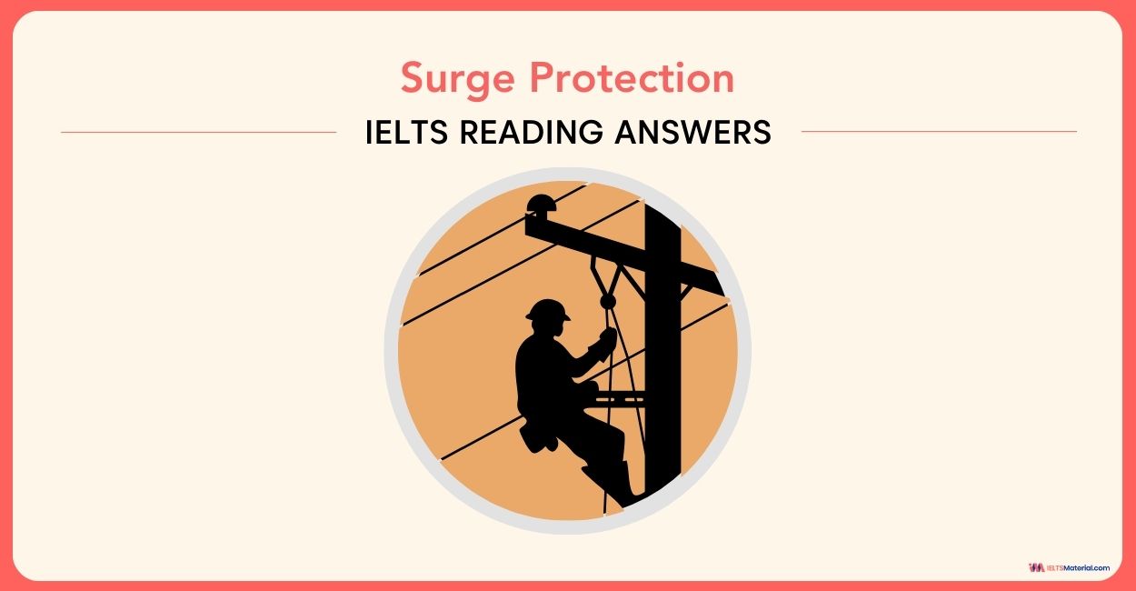 Surge Protection IELTS Reading Answers